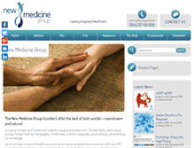 Tablet Screenshot of newmedicinegroup.com